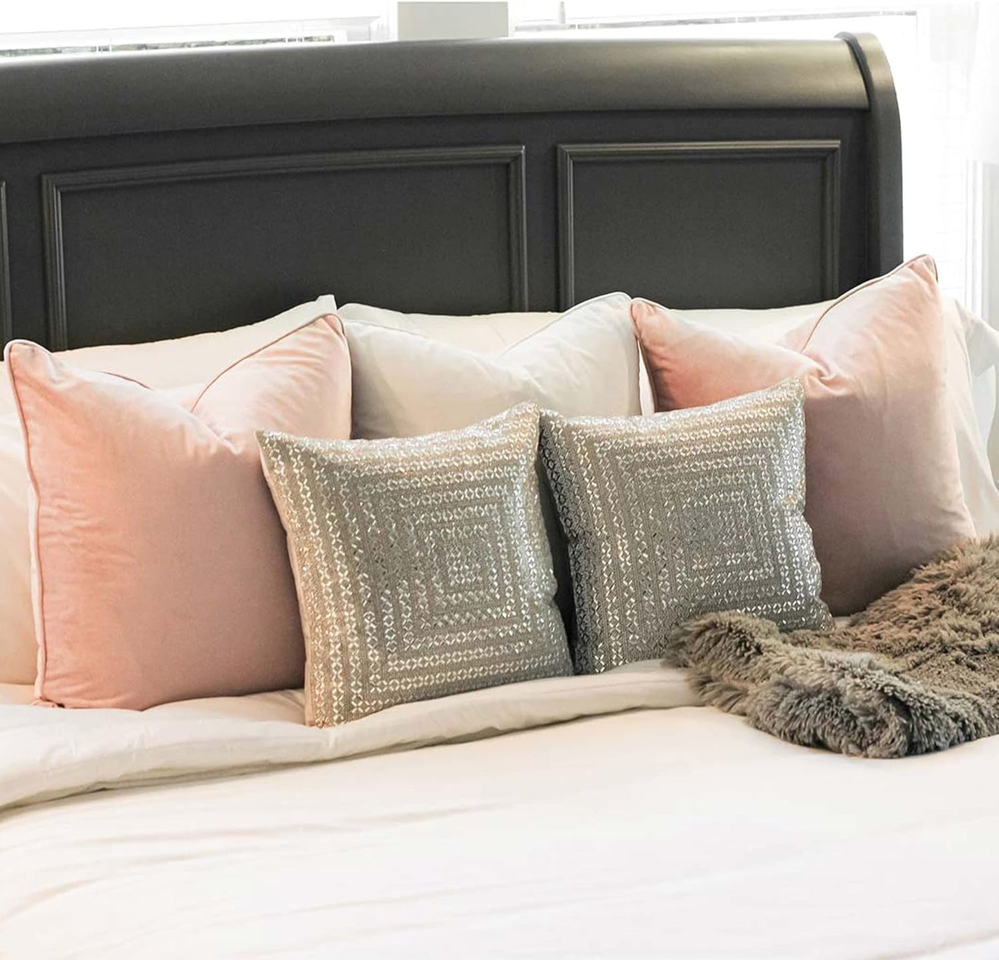 Madison Avenue Rhinestone Pillow