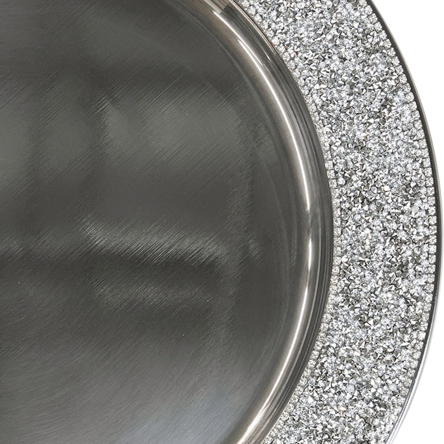 Luminous Rhinestone Charger Plate