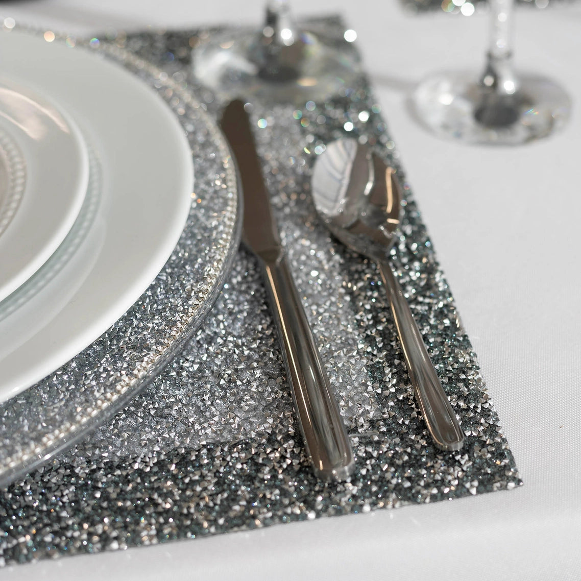 Luminous Rhinestone Border Placemat