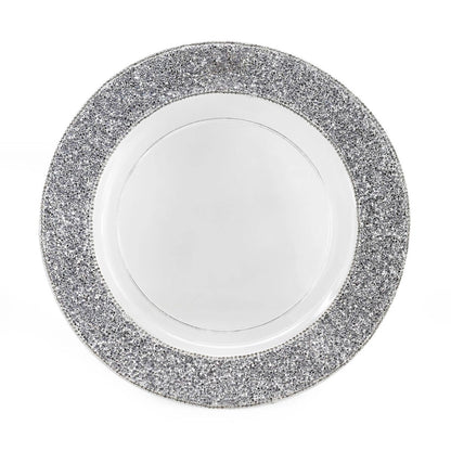 Luminous Rhinestone Charger Plate