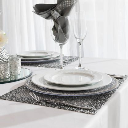 Luminous Rhinestone Border Placemat