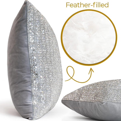 Madison Avenue Rhinestone Pillow