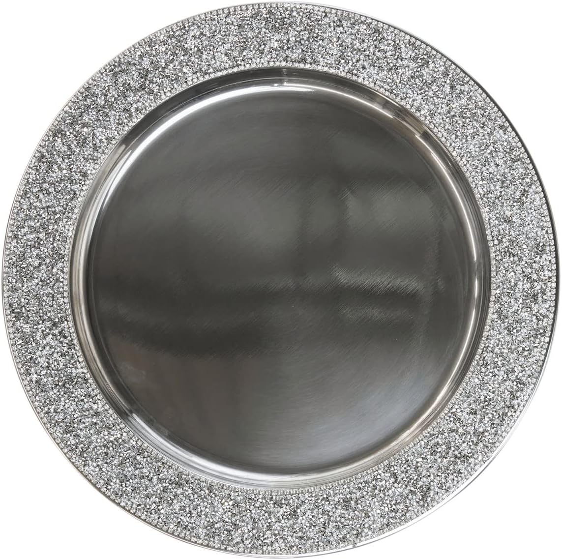 Luminous Rhinestone Charger Plate
