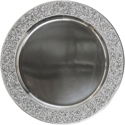 Luminous Rhinestone Charger Plate