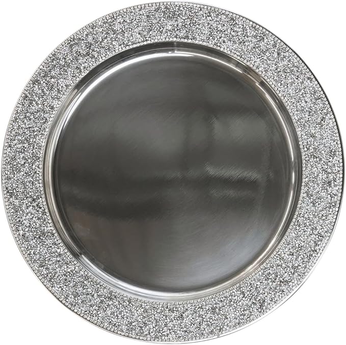 Luminous Rhinestone Charger Plate