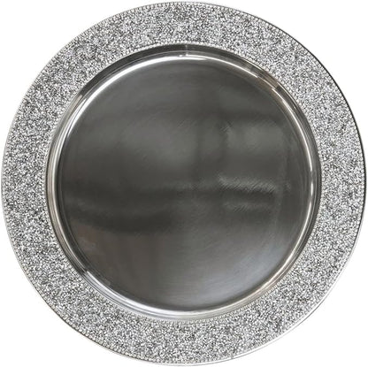 Luminous Rhinestone Charger Plate