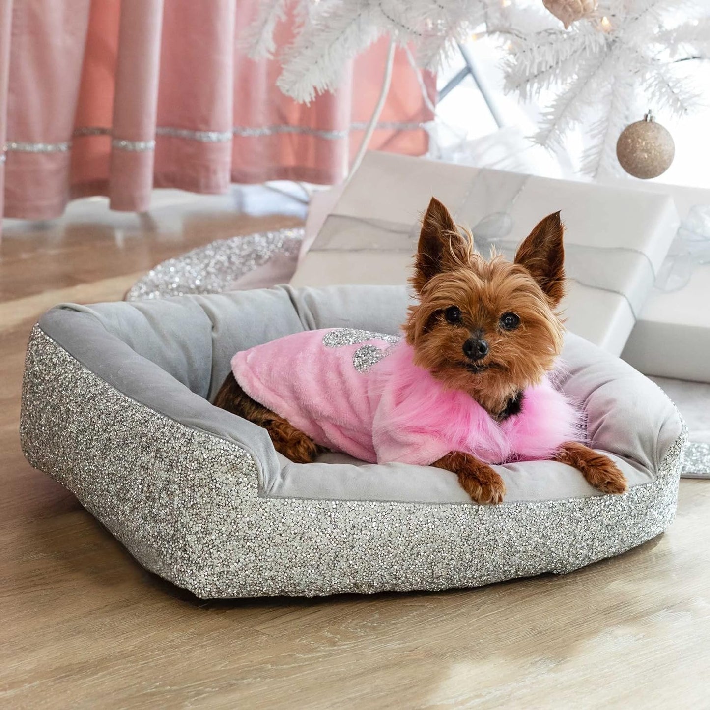 Rhinestone Dog Bed