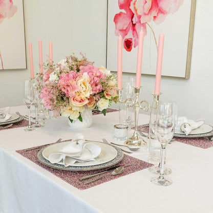 Luminous Rectangle Rhinestone Placemat