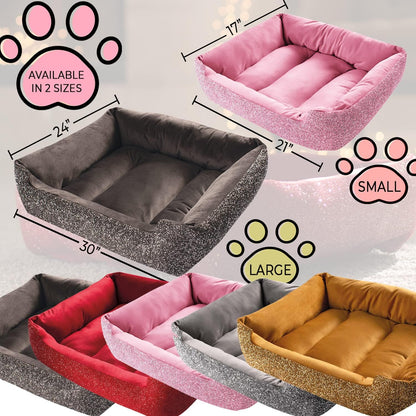 Rhinestone Dog Bed