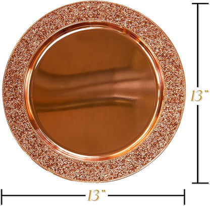 Luminous Rhinestone Charger Plate