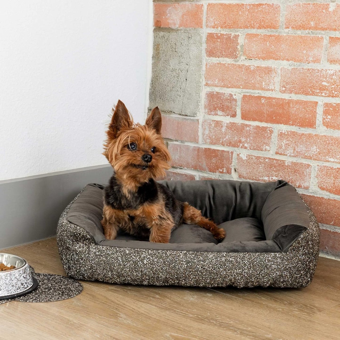Rhinestone Dog Bed