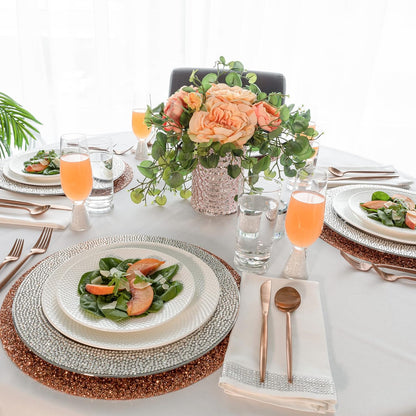 Luminous Round Rhinestone Placemat