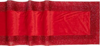 Luminous Rhinestone Border Table Runner