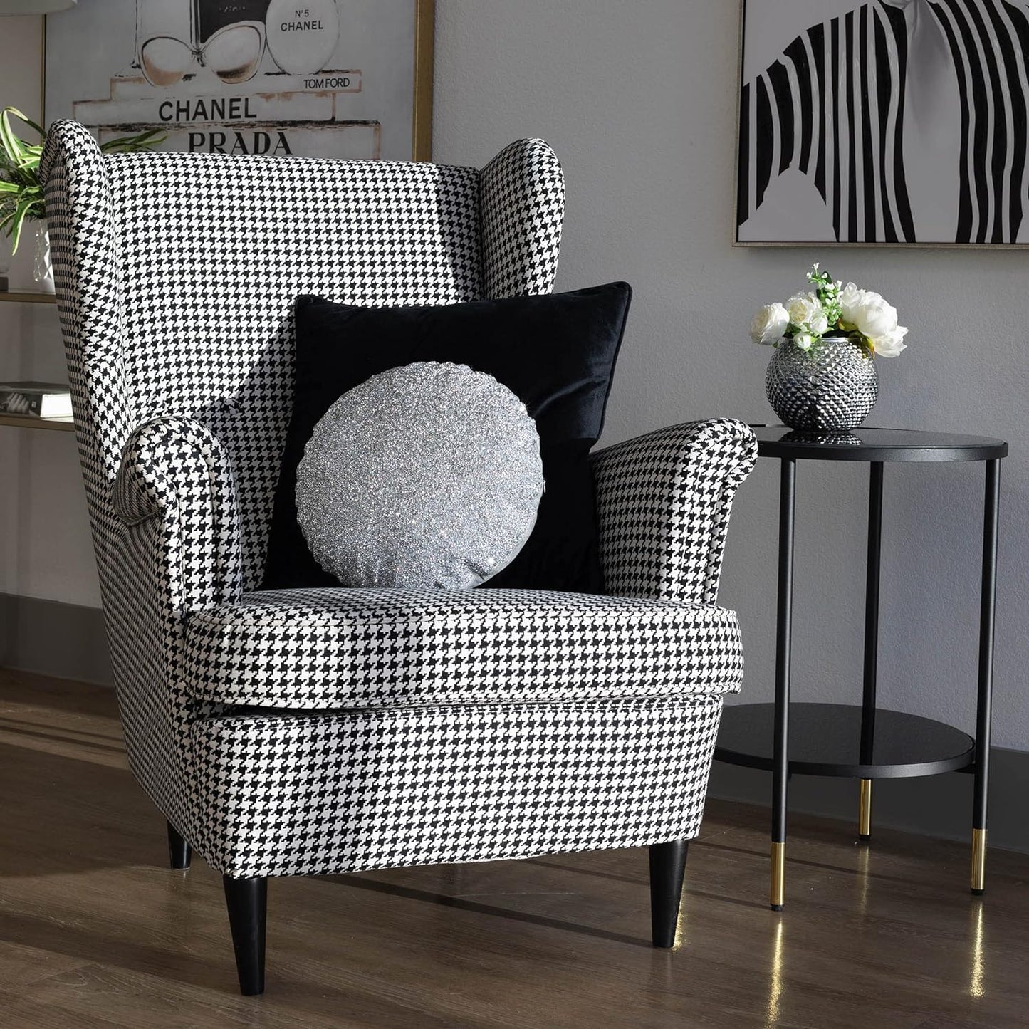 Luminous Rhinestone Allover Round Pillow