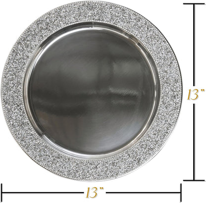 Luminous Rhinestone Charger Plate