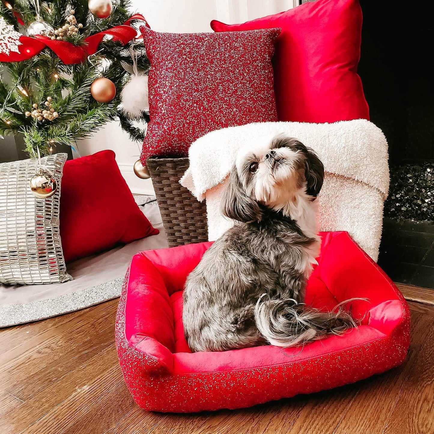 Rhinestone Dog Bed