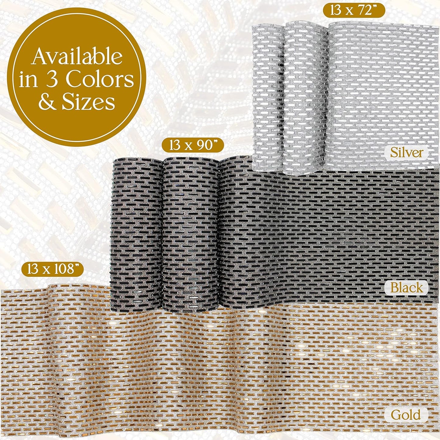 Rhinestone Park Avenue Table Runner