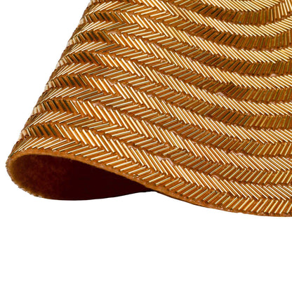 Gilded Round Beaded Placemat