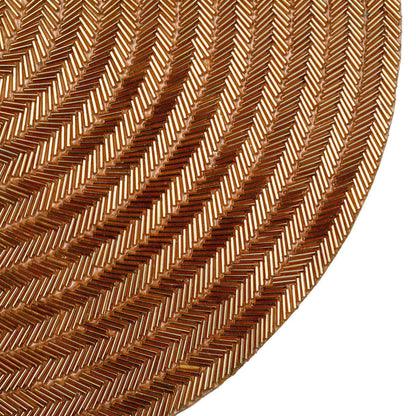 Gilded Round Beaded Placemat